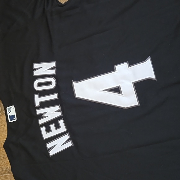 San Diego Padres Black Custom Newton Stitched New Mens Large #4 - Picture 8 of 11